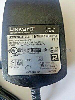 NEW Genuine CISCO LINKSYS 5V 2A PSM11R-050 Power Supply For VoIp Products PA100-NA 74-5749-01